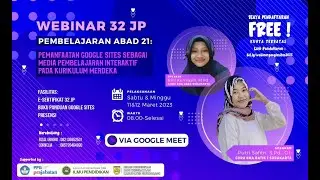 [HARI KE-1] Webinar - Pemanfaatan Google Sites Sebagai Media Pembelajaran Interaktif