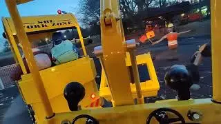 Work Zone at Storybook Land (Nighttime)
