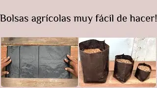 Como hacer Bolsas de Cultivo o de Vivero con este simple video tutorial en menos de 3 minutos