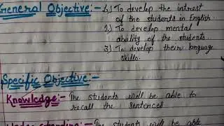 English lesson plan Sentence class-7