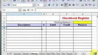 Checkbook Register
