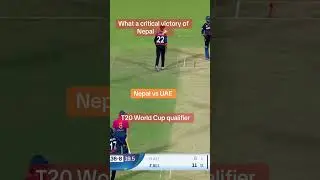 What a thrilling victory over UAE #cricket #nepalicricket #greatvictory #t20worldcupqualifier