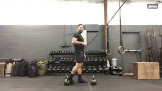 Dual KB Staggered Stance Suitcase Deadlift