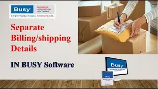 Seperate billing/shipping details in BUSY in Nepali Language.