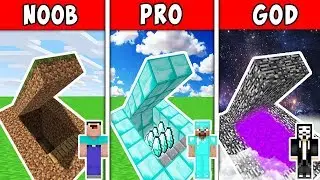 Minecraft NOOB vs PRO vs HACKER: THIS SECRET DOOR IN BUNKER ON ISLAND