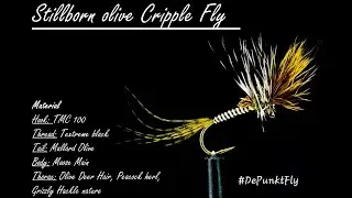 Stillborn olive Cripple Fly - Tied by Matthias Dibiasi - DePunkt Fly