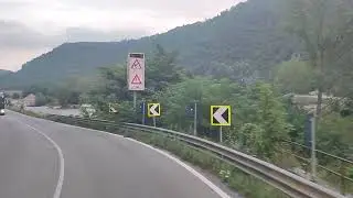 Italy statale street SS28...Garessio-Ceva(Truck Driving)