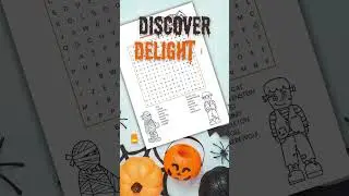 Halloween Word Search for Kids - NEW on Etsy