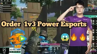 NV Order 1v3 Power Esports PMGC 2022 😲🔥🔥