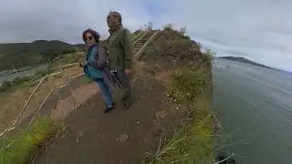 Golden Gate Bridge View From Fort Baker Pier. Recorded with Insta360-X3 (4K)