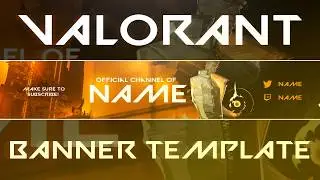Valorant Youtube Banner Template | Photoshop Aid