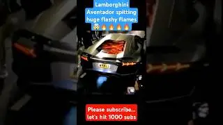 Lamborghini Aventador spitting huge flashy flames#shorts#lamborghini #aventador #viralshorts