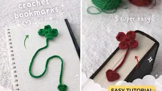 How to Crochet Heart & Flower Bookmark 🌸❤️ | Easy Step by Step Crochet Bookmark Tutorial #crochet 