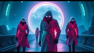 Ghosts In Neon Trench Coats by Werbin (ambient outer space cyberpunk music)