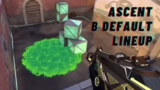 Tutorial Valorant Indonesia : Lineup Viper untuk Default Site B Map Ascent #Shorts