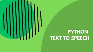 how to create a text to speech voice using python