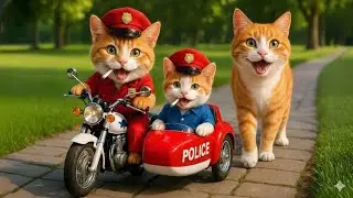 Mama Cat Trims Fur on the Farm and Makes Tiger Hat For Kittens At Home🐾🎩🐯