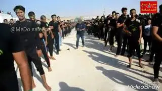 موكب شباب الطف في قضاء عين التمر في يوم وفاة الامام زين العابدين ع 2017 السبايا خسيف