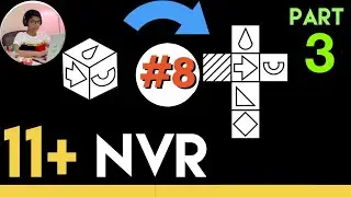 11 Plus Non Verbal Reasoning - Type 8 : Nets and Cubes (Cube to Nets) - Part 3 | Lessonade