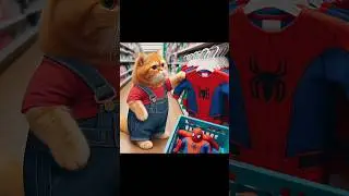 Cat became spiderman but..🐈😂 #aicat #shortsfeed #shorts #aidna