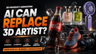 Can AI Replace 3D Artists? 🤖 | AI Product Animation with Blender + Google Flow