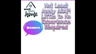 Work- From-Home Jobs with Little to No Experience! 2021 Urgent Lead
