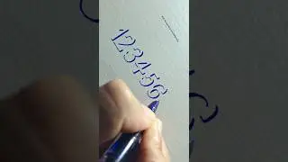 Numbers 0 to 9 in amazing satisfying art of 3d shadow lettering | Practice #shorts #art #lettering