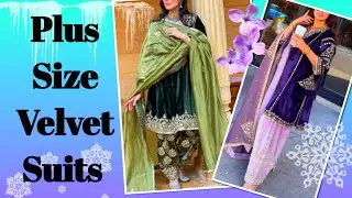 20+ Plus Size Velvet Suit Design Ideas For Women 2026  || Velvet Punjabi Suits || by Look Stylish