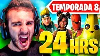 🔴 &iexcl;24 HORAS JUGANDO A FORTNITE EN LA TEMPORADA 8! | C&Oacute;DIGO BAZATTAK007 TIENDA