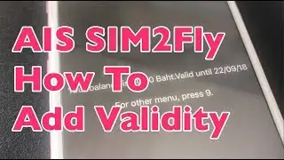 How to add 1 year validity to AIS SIM2Fly roaming sim