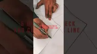 Draft a shawl collar in 2 minutes, Simple and Easy steps #cutnsew #fashion #patternmaking #beginners