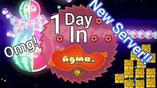 Agma.io-Playing 1 day (Version Lobo) I New server?!!