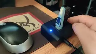 My propel star wars drone. When charging it should flash red.  When fully charged it's solid Blue
