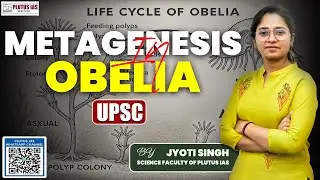 Metagenesis in Obelia Explained | UPSC Lecture by Jyoti Ma'am | Plutus IAS