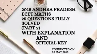 AP ECET 2018 MATHS SOLVED - PART -2-DIPLOMA