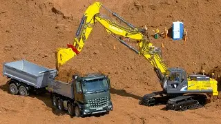 RC MODEL TRUCKS, RC EXCAVATORS, RC WHEEL LODER, RC DOZER IN ACTION!! RC KABOLITE K350-200, RC AROCS