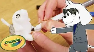 Draw Scooter's Sci-Fi Costume! ✍️ Crayola Scribble Scrubbie Pets #drawalong