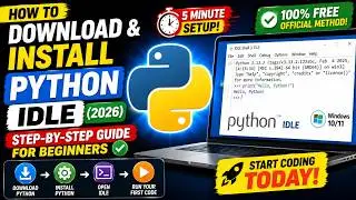 How to Download & Install Python IDLE (2025) | Step-by-Step Guide for Beginners