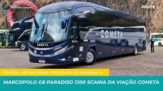 Dos detalhes sobre do salão dos passageiros da   Marcopolo G8 Paradiso 1200 Viação Cometa 2 Parte