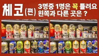 [코따Qz] 틀린그림찾기, 다 맞추면 20대 두뇌, 두뇌향상, IQ테스트, 세계여행 체코(편)