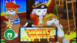 ⭐️ New - Purrfect Pirates slot machine, 2 bonuses
