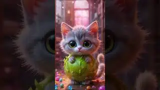 Gemes! Kucing Daun Kari 🌿 AI Shorts Kucing Lucu untuk Keluarga!