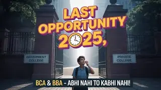 Last Chance 2025 ❌ BCA & BBA Admission Closing Soon
