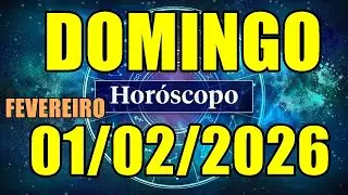 HORÓSCOPO DO DIA DE HOJE DOMINGO 01/02/2026 PREVISÃO PARA TODOS OS SIGNOS