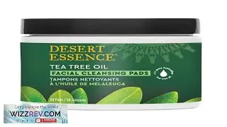 Очищающие диски для лица с маслом чайного дерева Desert Essence, средство для снятия макияжа