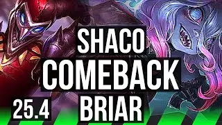 SHACO vs BRIAR (JGL) | Comeback, 61k DMG, Dominating | EUW Diamond | 25.4