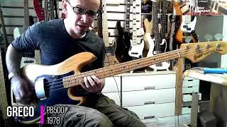Fender Precison Type: Greco PB500 1978, Bass Demo