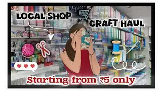 ✨Local Shop Stationary Haul🛍️|Art & Craft supplies 🪡✂️#kannada #shopping #artandcraft #unboxing #diy