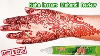 Instant Mehndi Review | Red Outline Mehndi Full Review | Fast colour henna cone Review