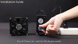 92mm WATERPROOF FAN! 4500RPM + Speed Control - Cooling for Any Project!
